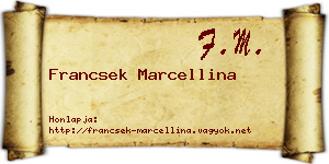 Francsek Marcellina névjegykártya